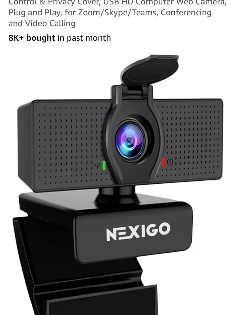 NEXIGO Webcam (WGU APPROVED!)